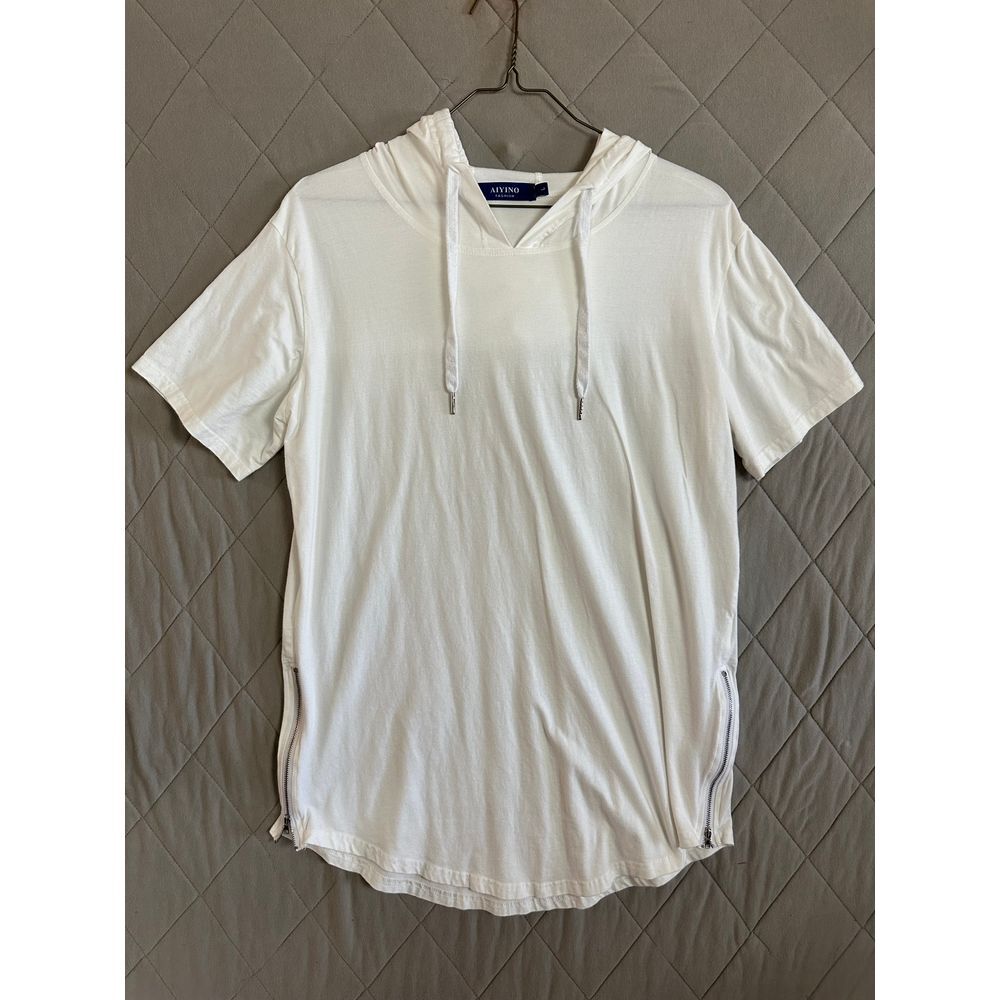 Aiyino‎ Hoodie Men's Large Short Sleeve
